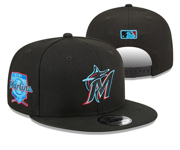Miami Marlins Stitched Snapback Hats 007